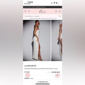 Formal Dress. White. Never Worn